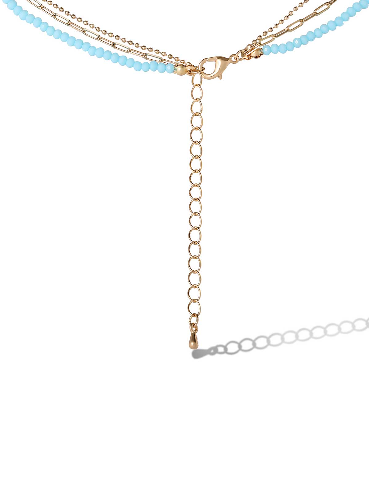 Jessica Simpson Online | Layered Turquoise & Gold Bead Necklace