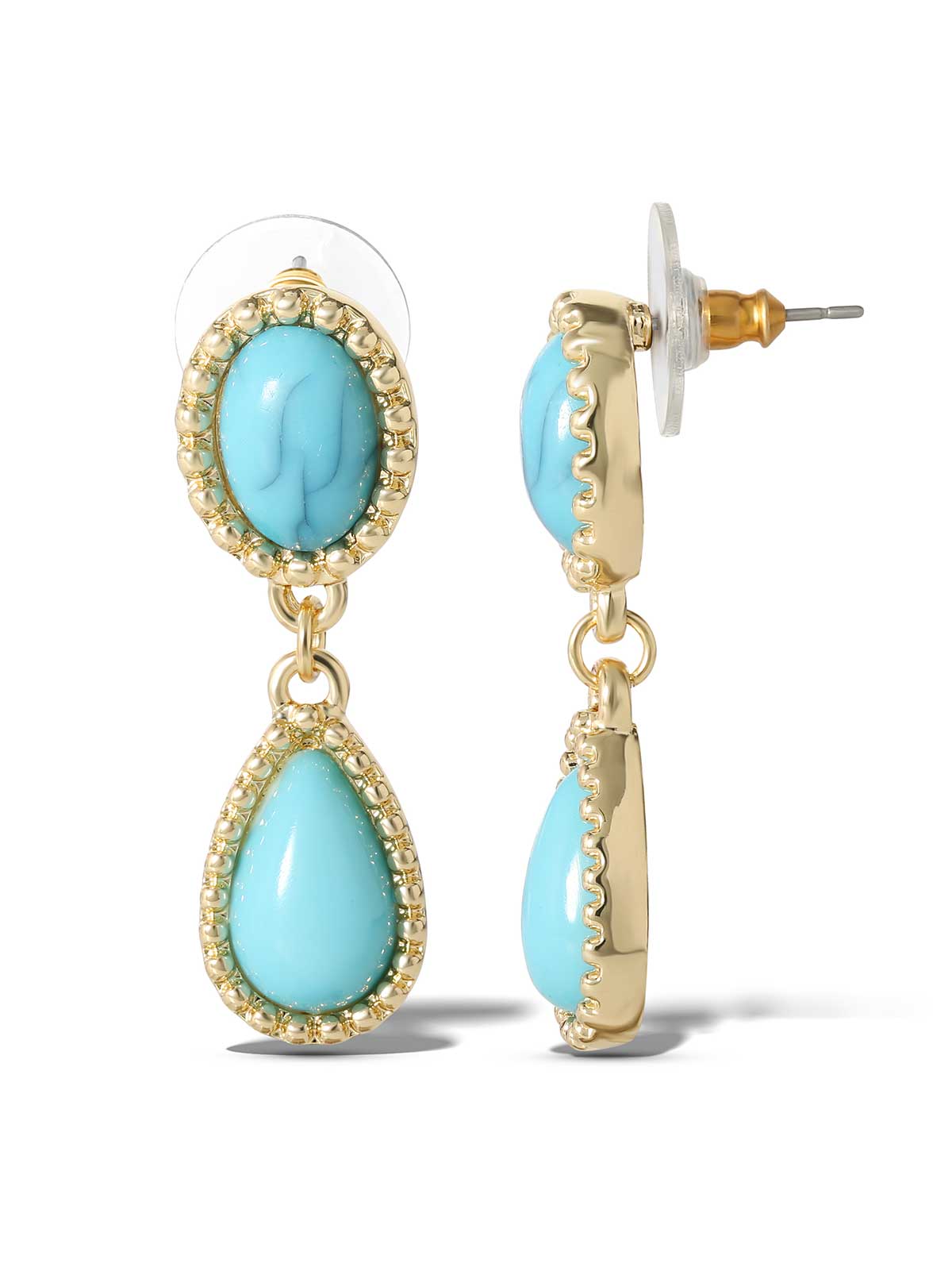 Jessica Simpson Discount | Turquoise Stone Drop Earrings