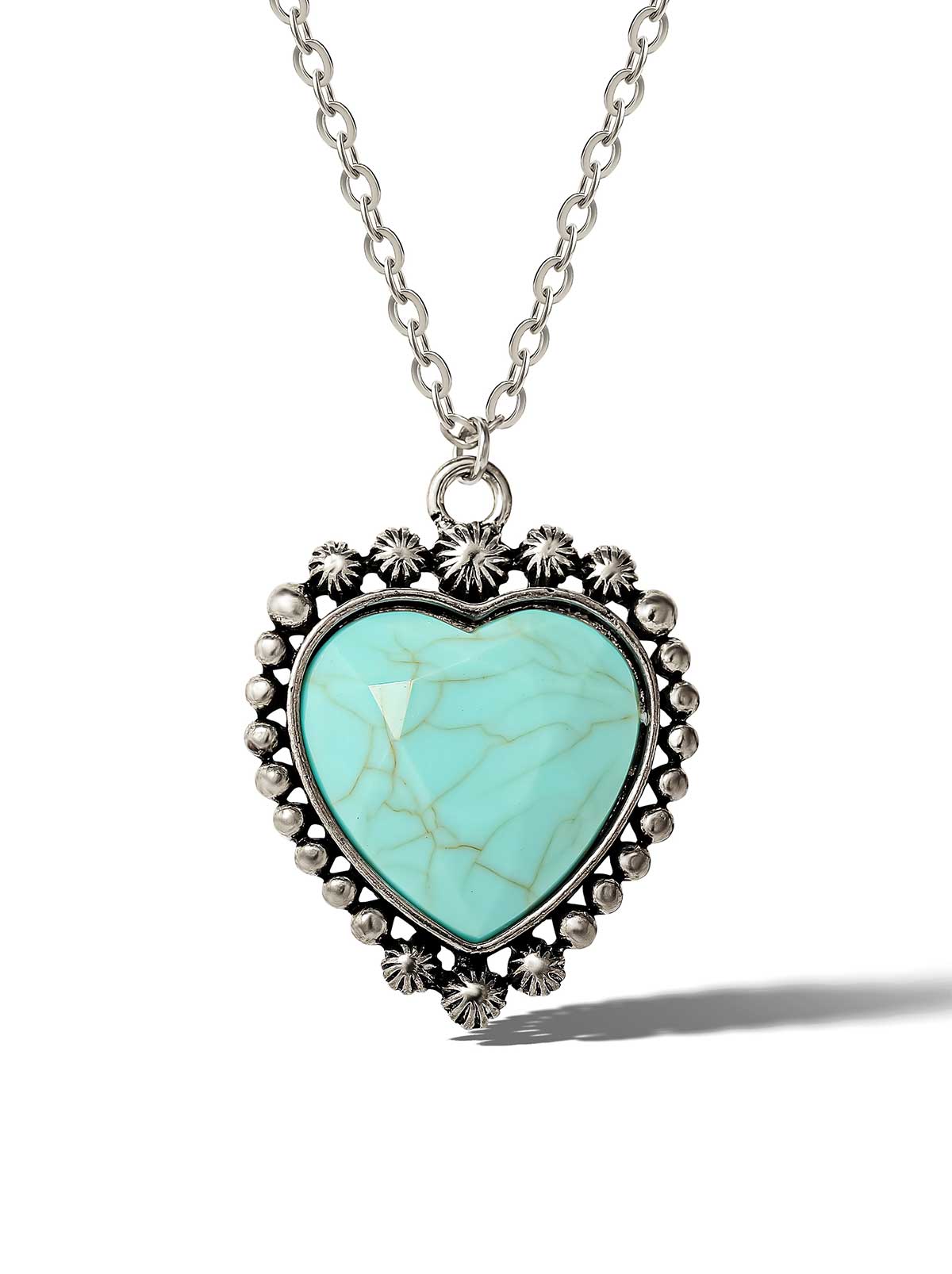 Jessica Simpson Discount | Turquoise Heart Necklace