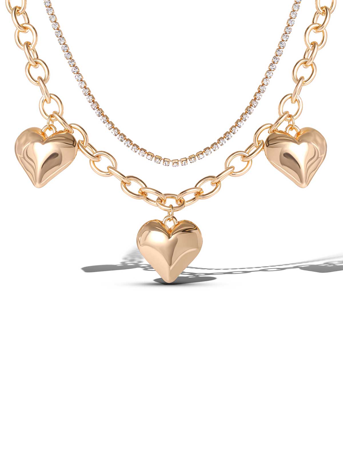 Jessica Simpson Sale | 3 Hearts Layered Necklace