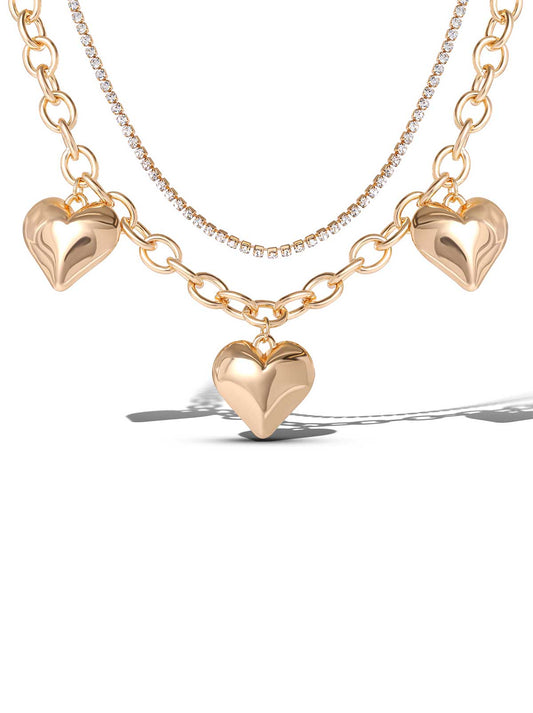 Jessica Simpson Sale | 3 Hearts Layered Necklace