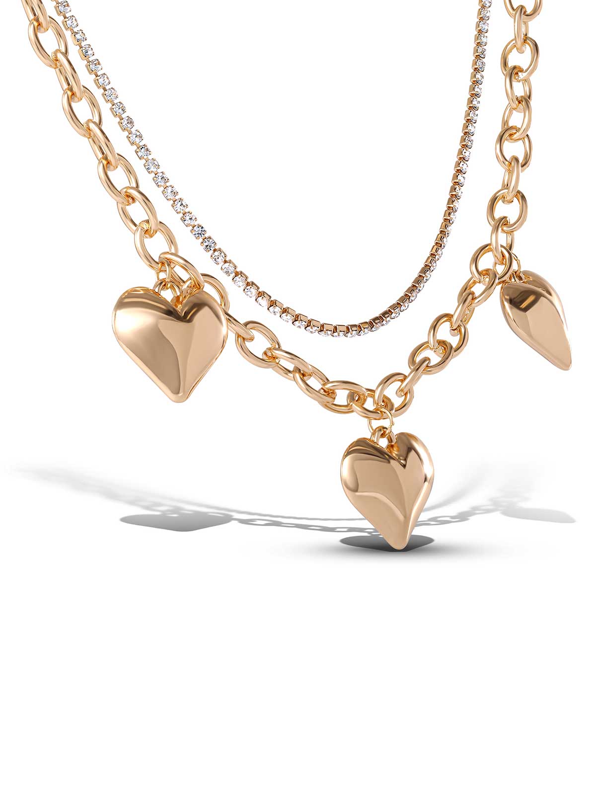 Jessica Simpson Sale | 3 Hearts Layered Necklace