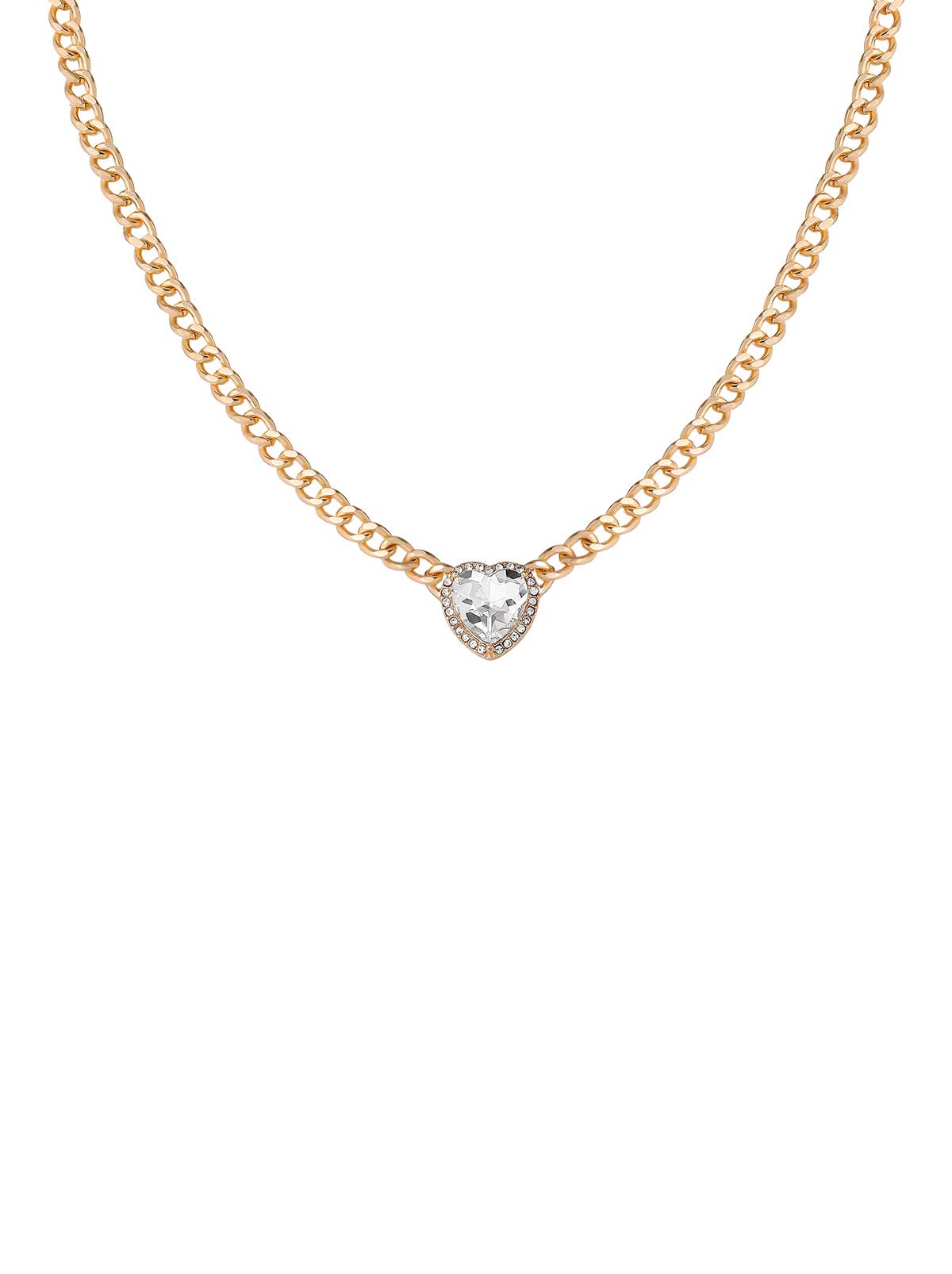 Jessica Simpson Online | Heart Crystal Necklace & Stud Earring Set