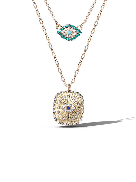 Jessica Simpson Discount | Layered Evil Eye Necklace Set