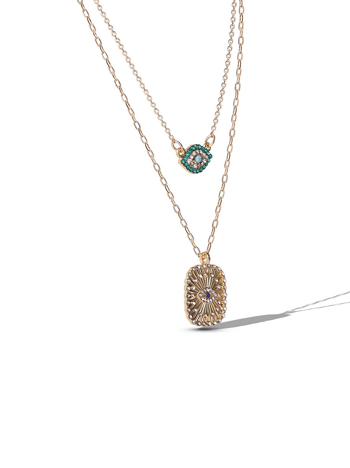 Jessica Simpson Discount | Layered Evil Eye Necklace Set