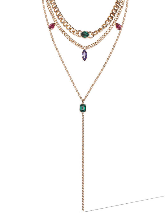 Jessica Simpson Sale | Layered Gemstone Necklace