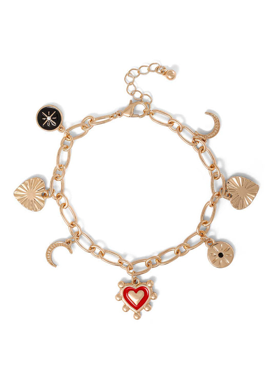 Jessica Simpson On Sale | Gold Assorted Charm Bracelet