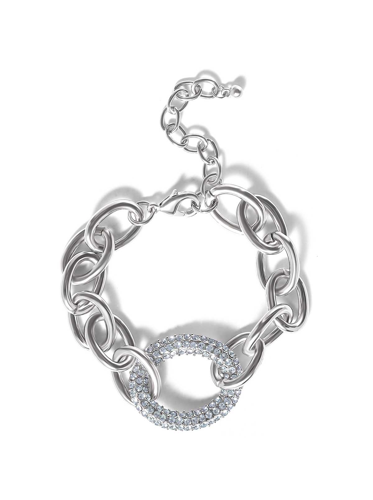 Jessica Simpson Online | Bold Silver Link Bracelet