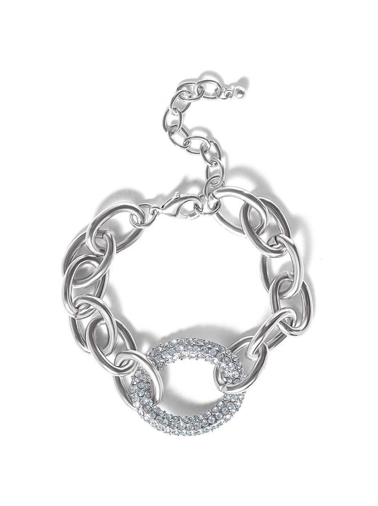 Jessica Simpson Online | Bold Silver Link Bracelet