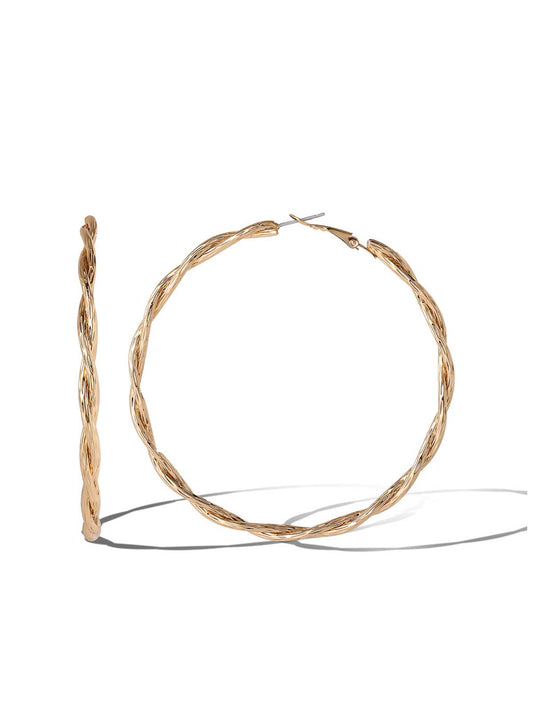 Jessica Simpson For Sale | Twisted Rope-Style Hoop Earrings