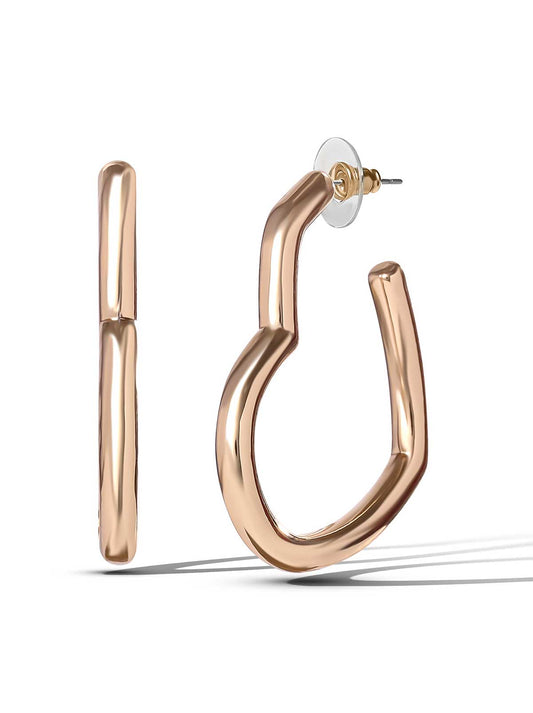 Jessica Simpson Outlet | Open Heart Hoop Earrings