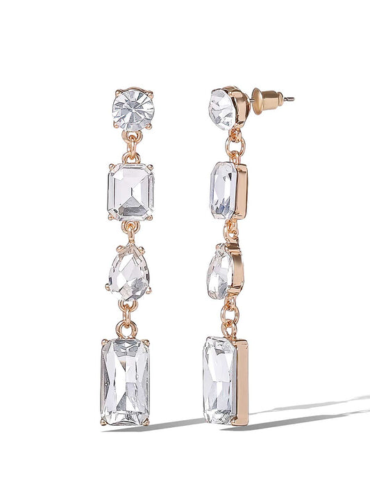 Jessica Simpson Sale | Multi-Cut Crystal Drop Earrings