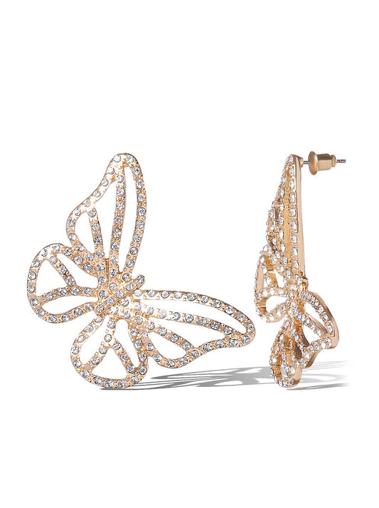 Jessica Simpson Online | Crystal-Studded Butterfly Earrings