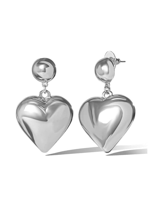Jessica Simpson Online | Bold Puff Heart Drop Earrings
