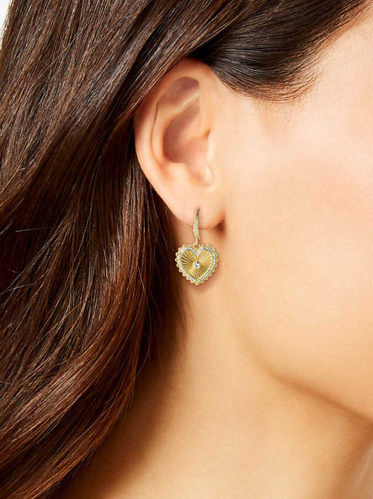 Jessica Simpson Outlet | Heart Drop Earrings
