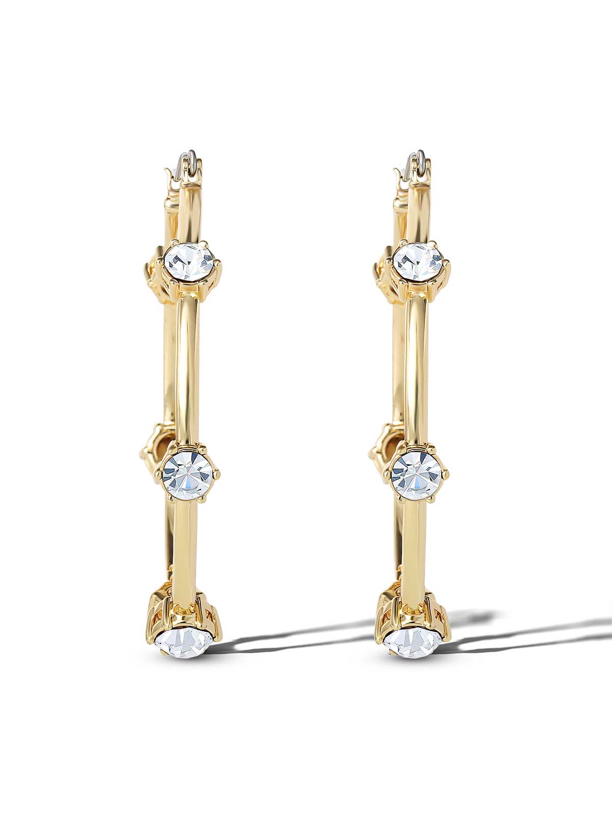 Jessica Simpson Sale | Large Hoop Crystal Earrings