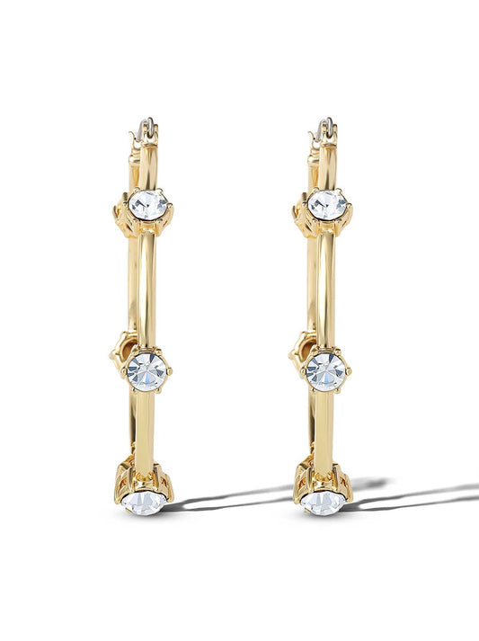 Jessica Simpson Sale | Large Hoop Crystal Earrings