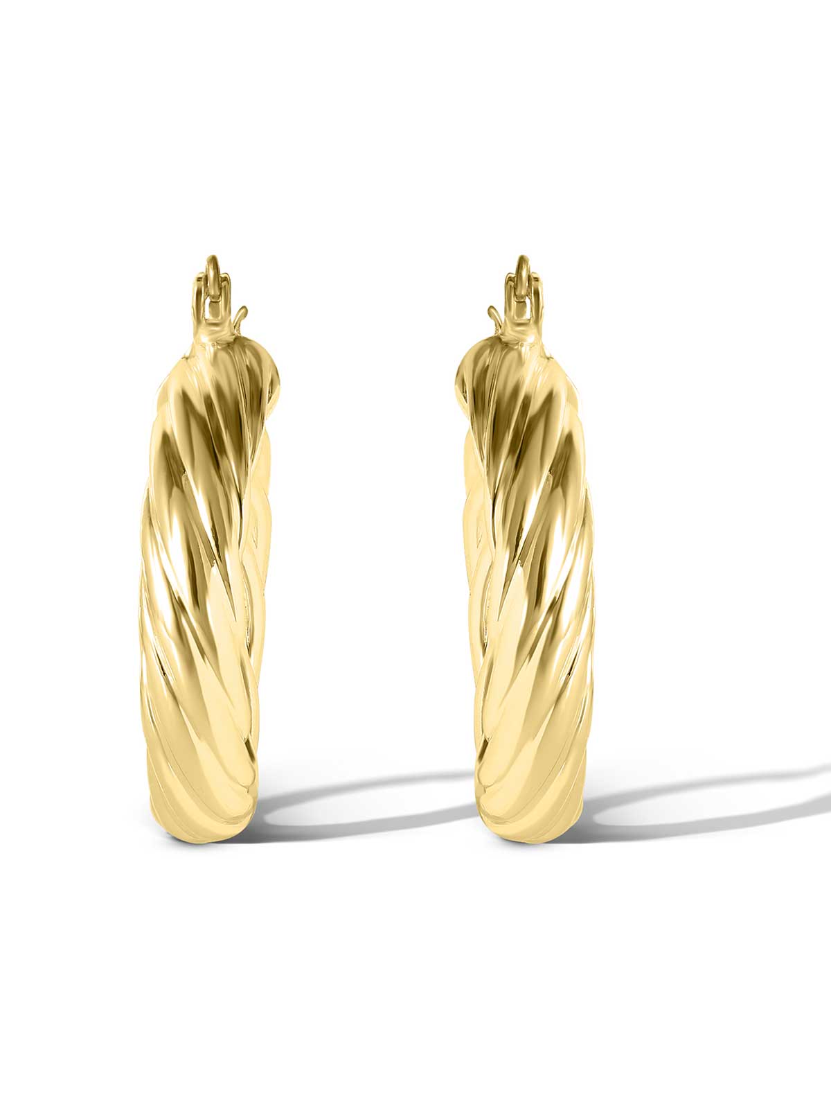 Jessica Simpson Discount | Thick Twisted Hoop Earrings in Gold