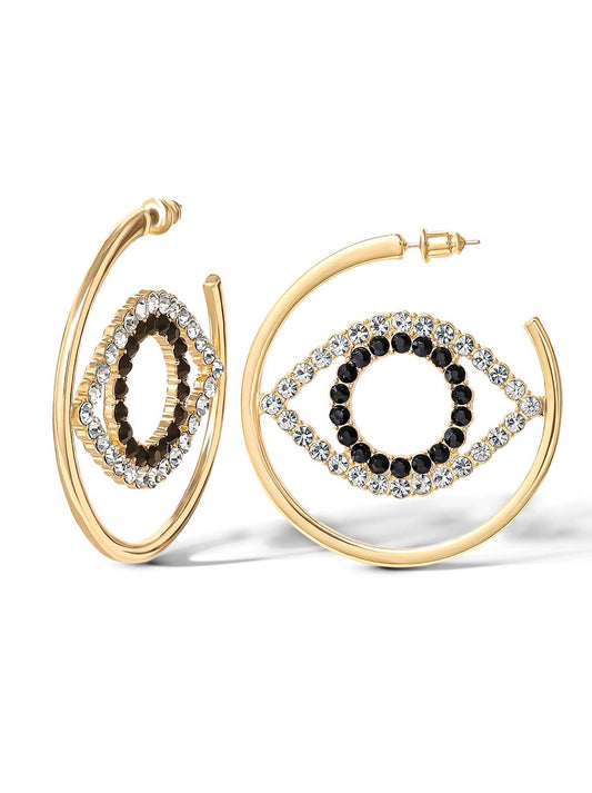 Jessica Simpson Online | Crystal Eye Hoop Earrings