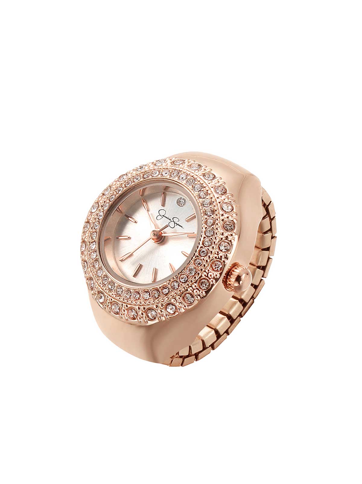 Jessica Simpson Sale | Crystal Ring Watch in Rose Gold