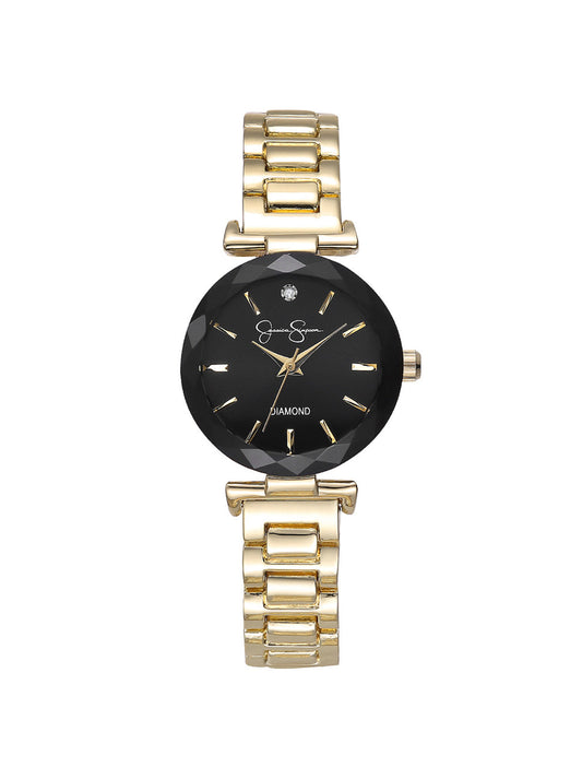 Jessica Simpson Online | Diamond Dial Bracelet Watch in Gold