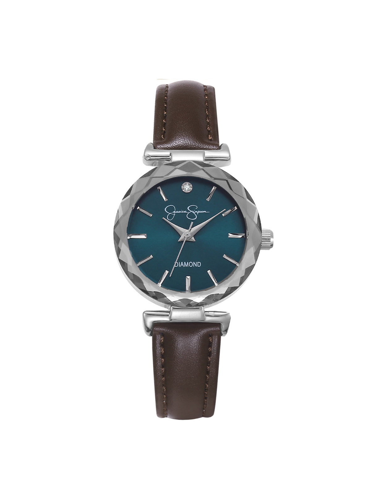 Jessica Simpson For Sale | Circle Case Watch in Dark Brown
