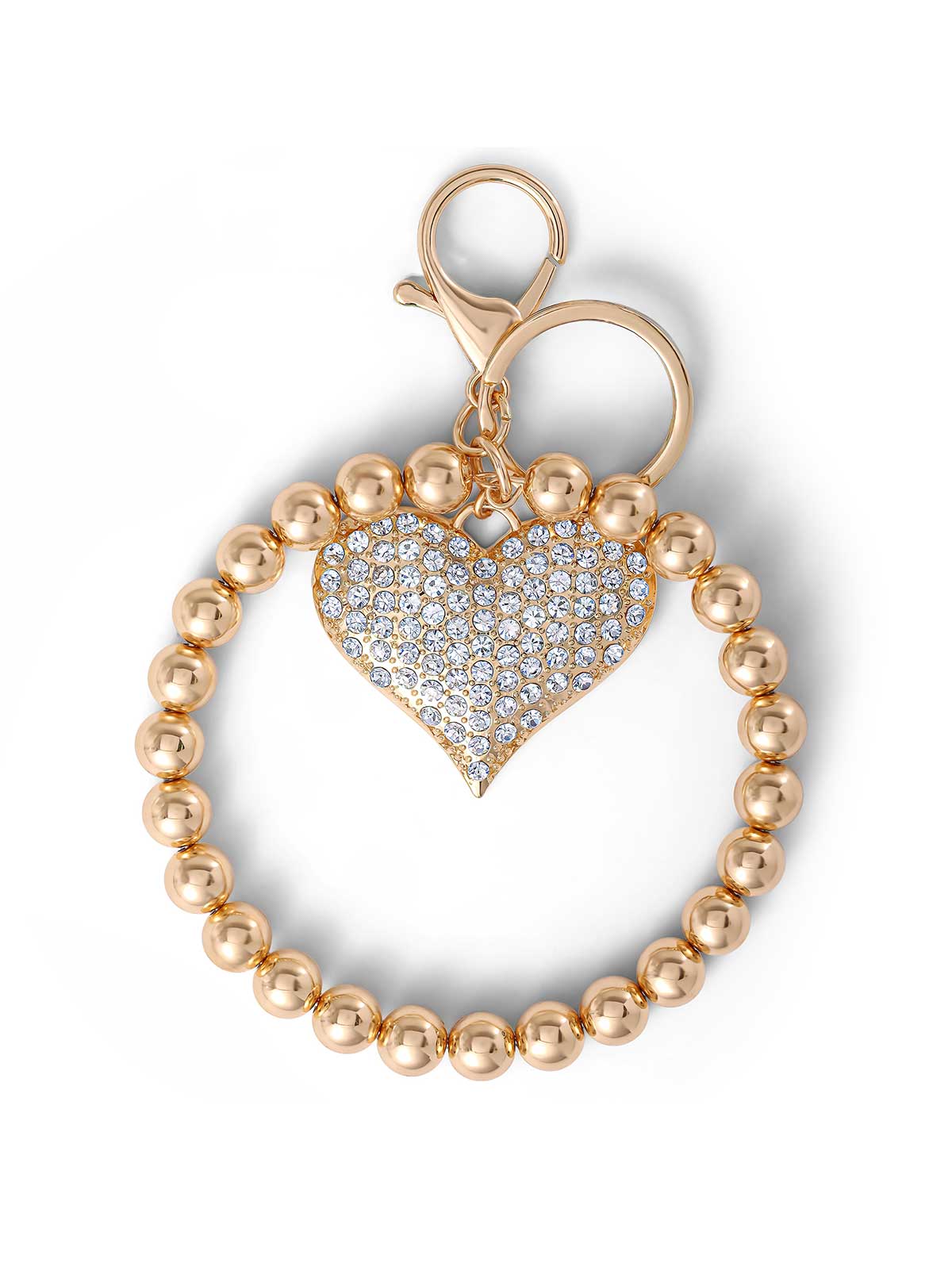 Jessica Simpson Online | Pave Crystal Heart Keychain