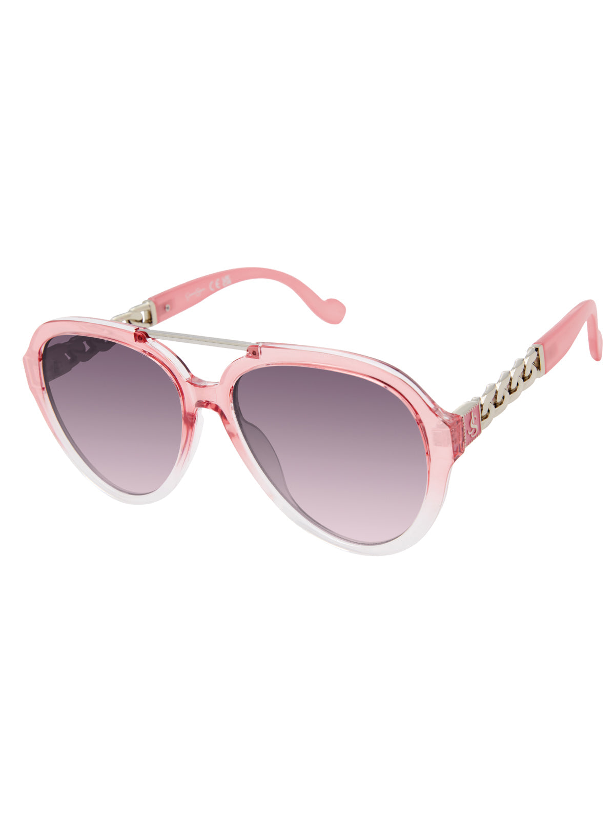 Jessica Simpson On Sale | Modern Aviator Sunglasses in Cream to Pink Fade