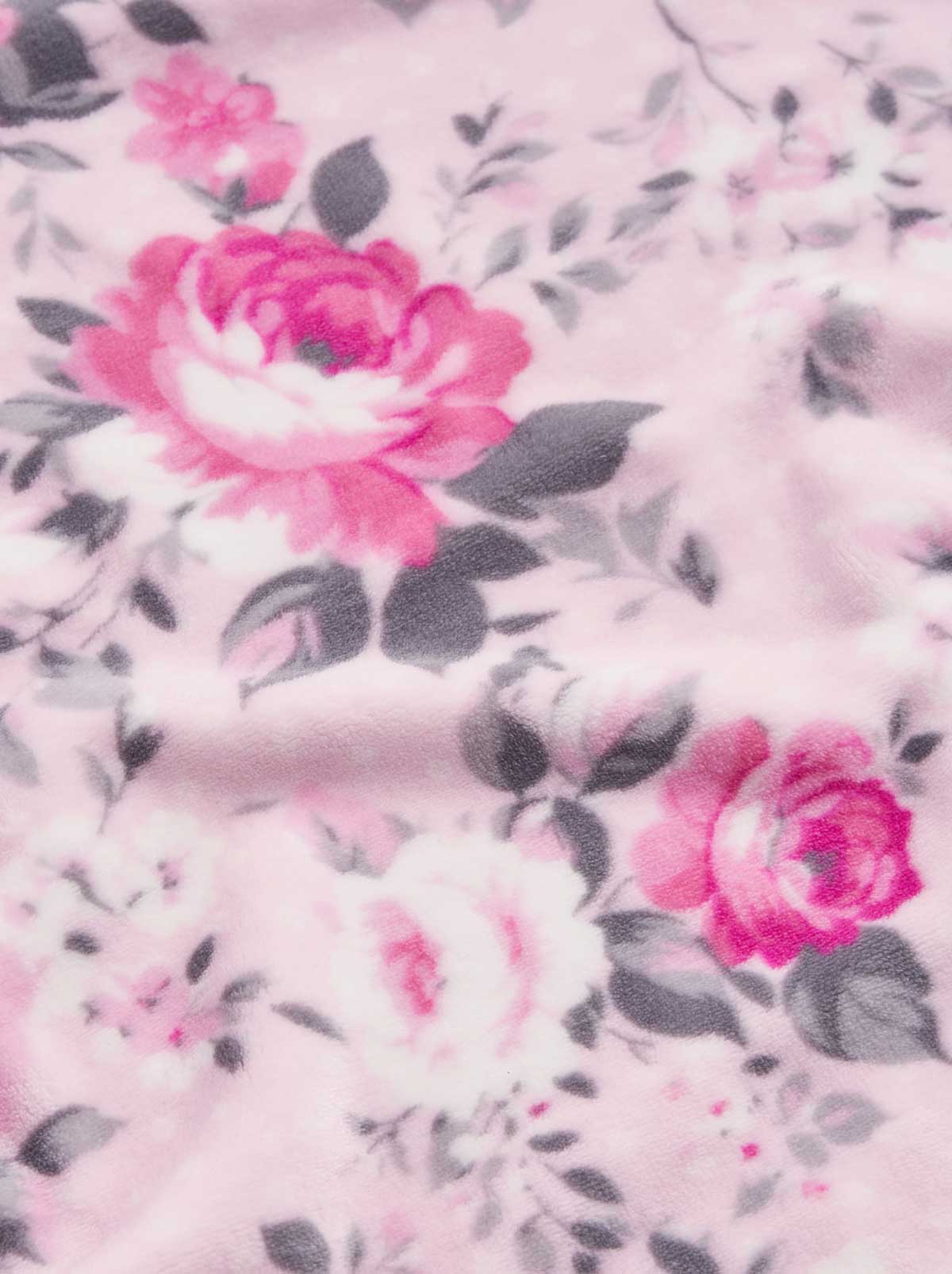 Jessica Simpson Discount | Esther Blush Roses Plush Throw Blanket