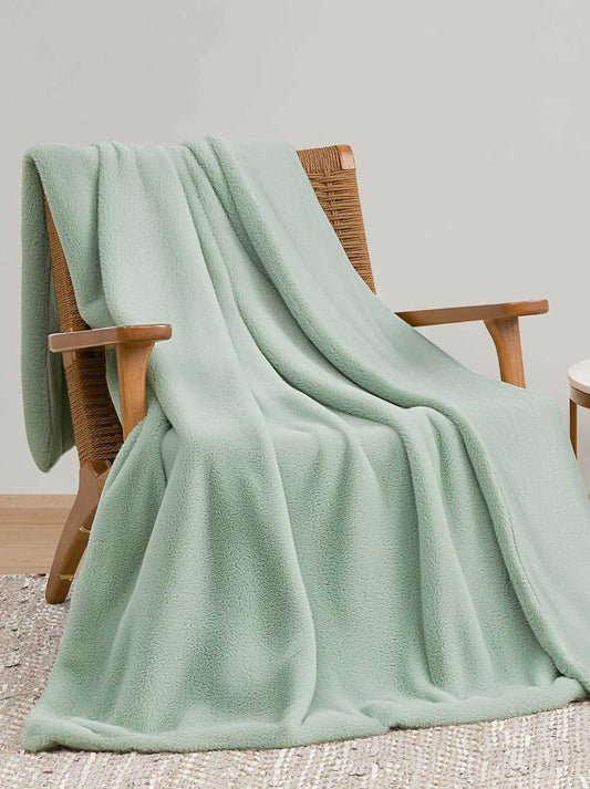 Jessica Simpson Outlet | Faux Fur Throw Blanket in Sea Foam Green