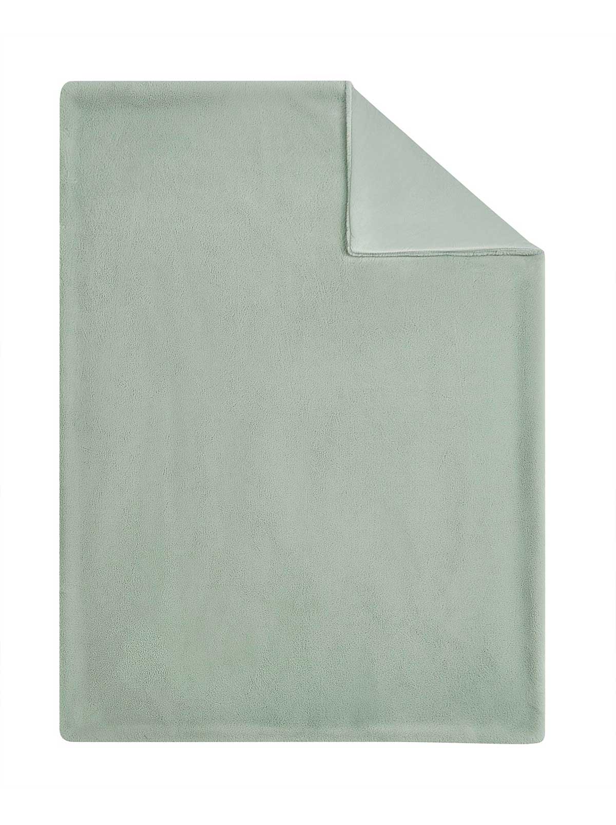 Jessica Simpson Outlet | Faux Fur Throw Blanket in Sea Foam Green