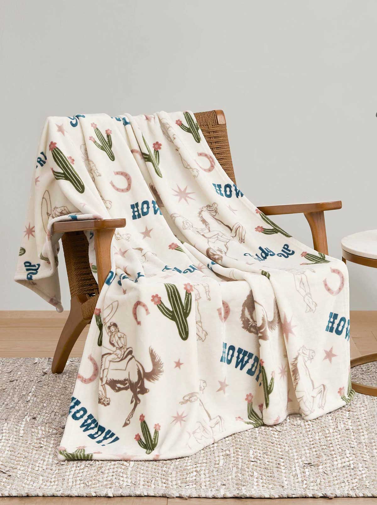 Jessica Simpson Sale | Giddy Up Cowgirl Plush Throw Blanket