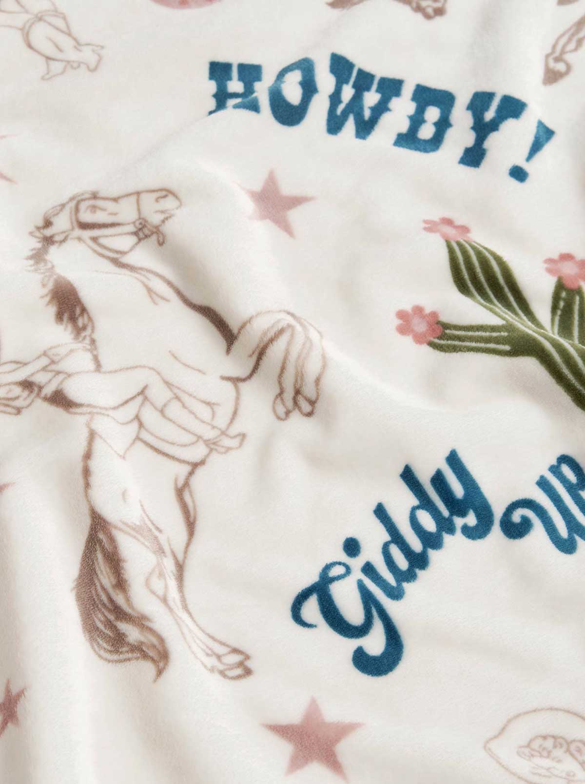 Jessica Simpson Sale | Giddy Up Cowgirl Plush Throw Blanket