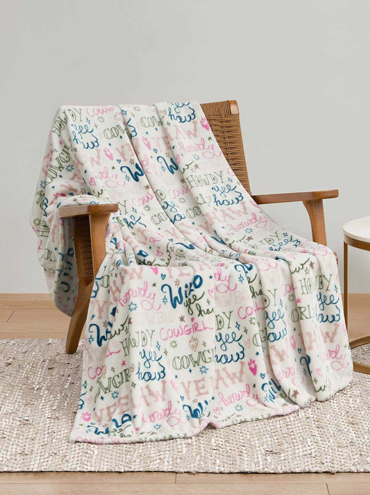 Jessica Simpson Online | Howdy Cowgal Plush Throw Blanket