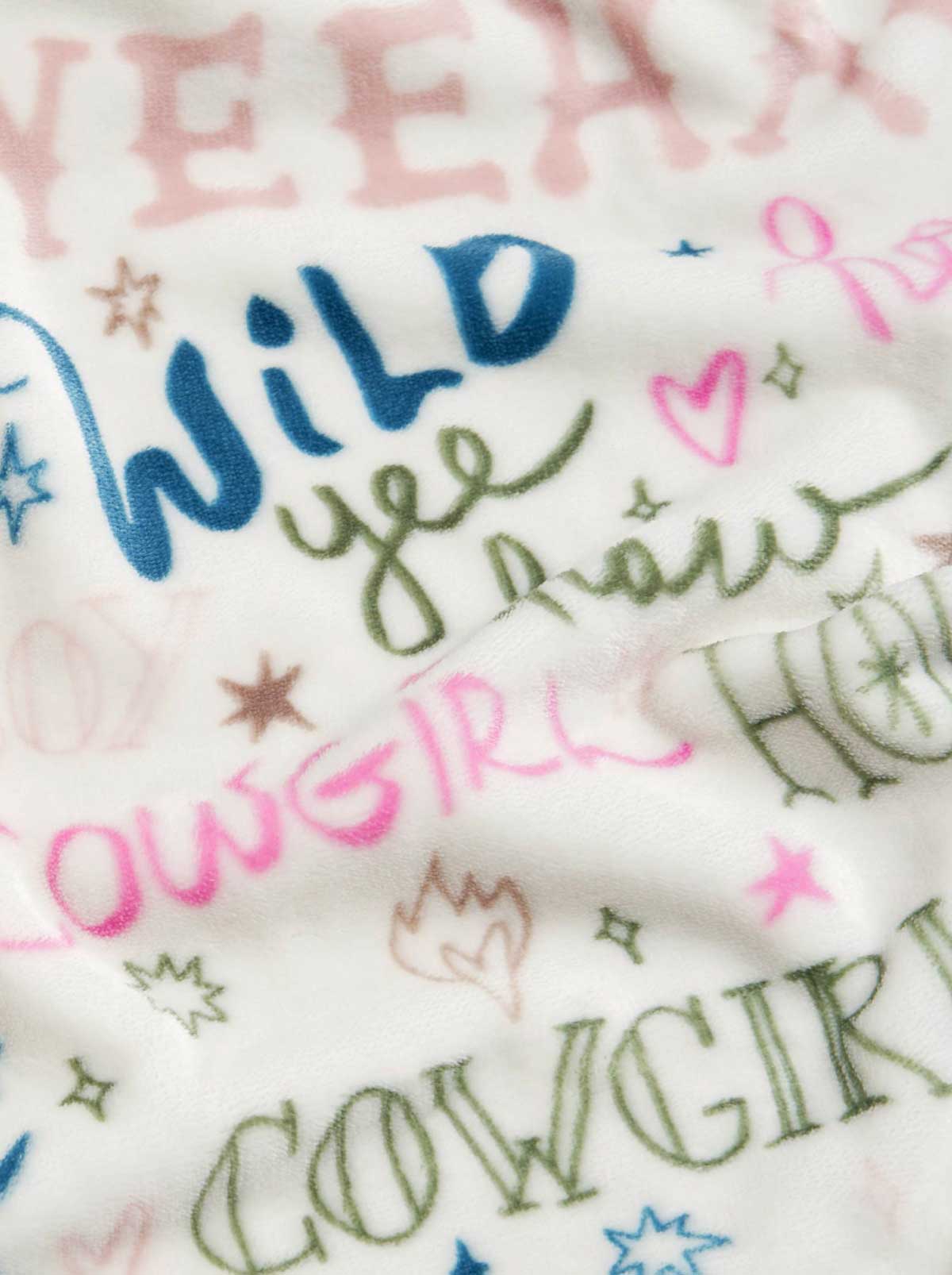 Jessica Simpson Online | Howdy Cowgal Plush Throw Blanket