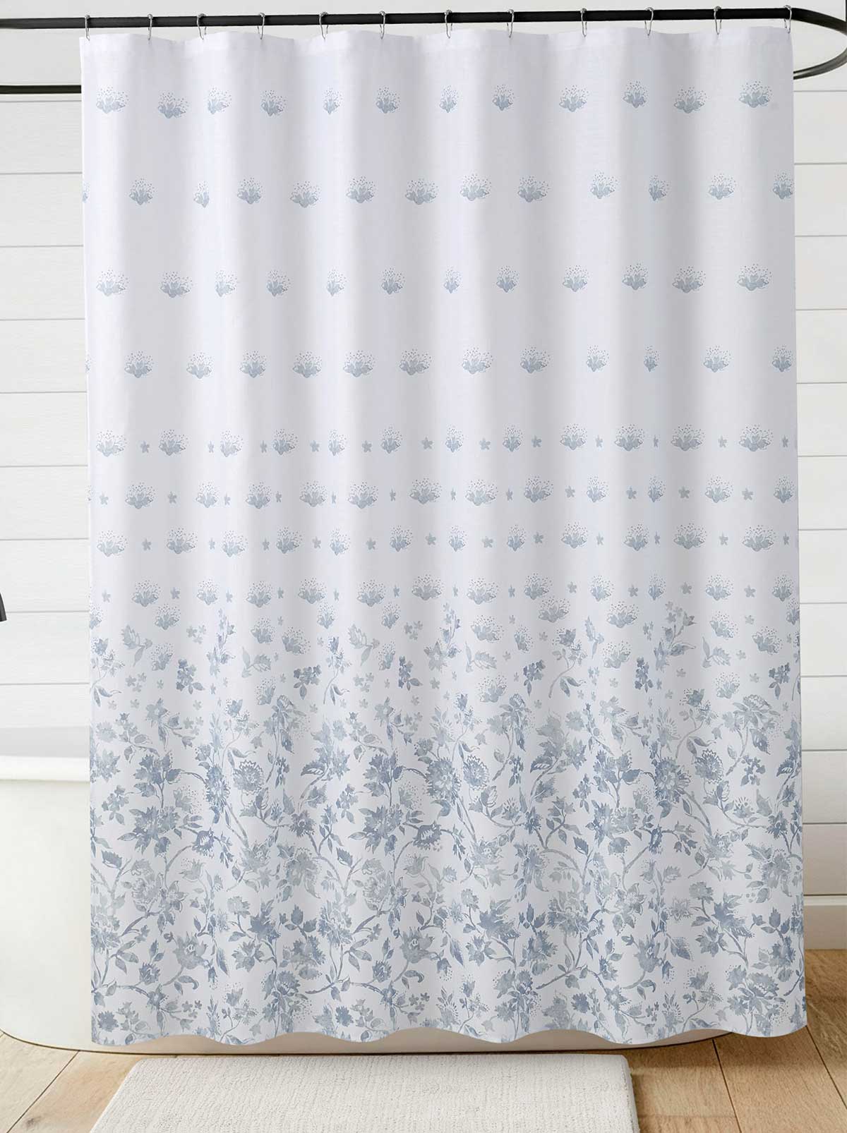 Jessica Simpson Sale | Jalina Blue Shower Curtain Set