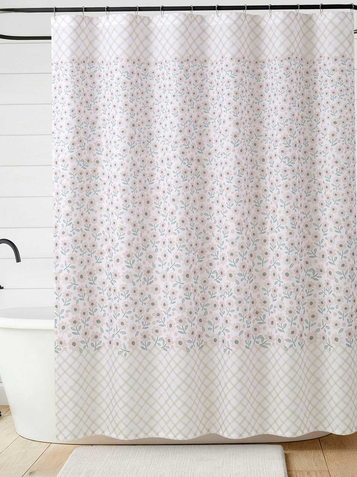 Jessica Simpson Online | Zexie Border Blush Shower Curtain Set