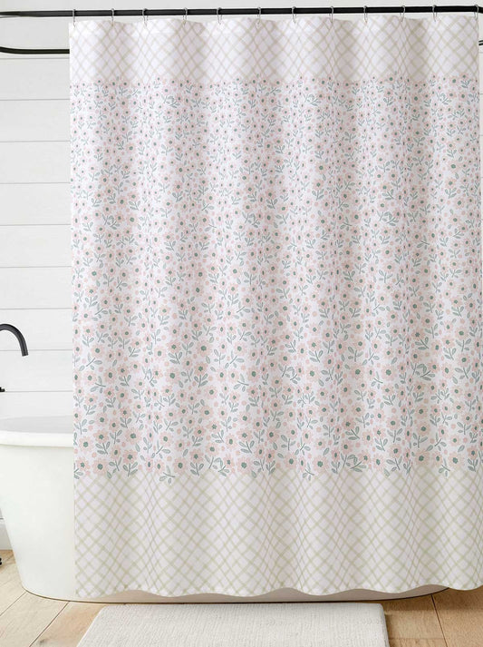 Jessica Simpson Online | Zexie Border Blush Shower Curtain Set