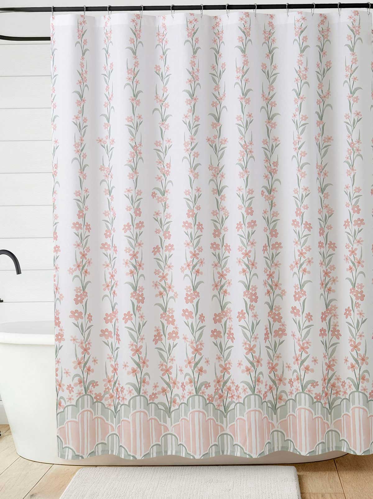 Jessica Simpson For Sale | Nori Floral Blush Shower Curtain Set