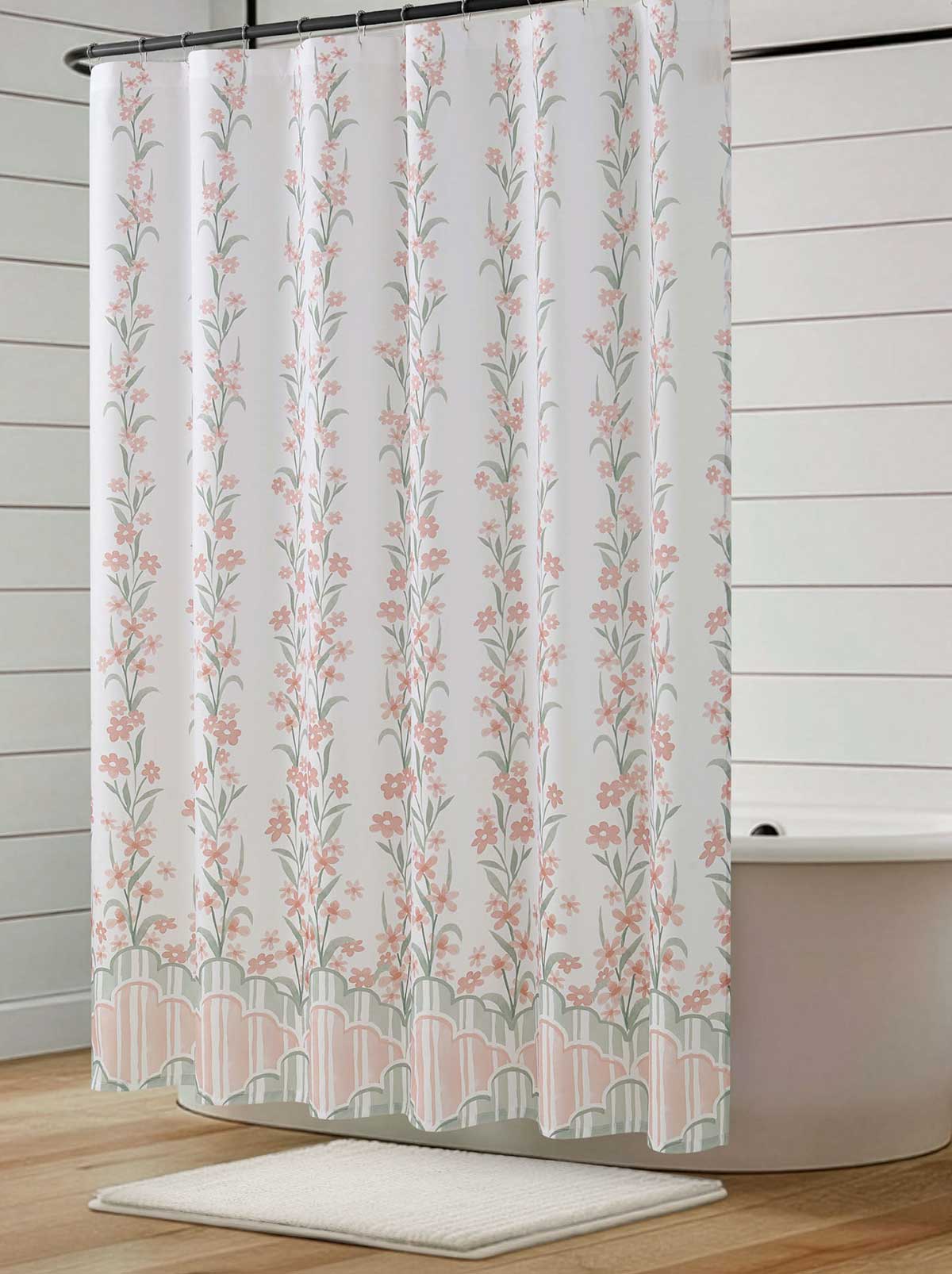 Jessica Simpson For Sale | Nori Floral Blush Shower Curtain Set